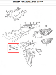 DIRECCIONAL RR/RH TTX180 ORIGINAL - Mundimotos