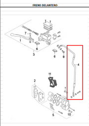 MANGUERA FRENO FR AK180TTX ORIGINAL - Mundimotos