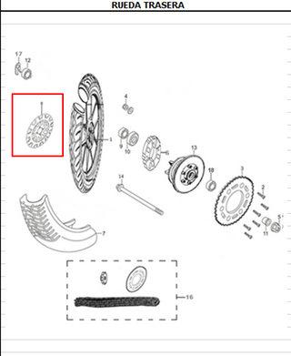 DISCO FRENO RR TTX180 ORIGINAL - Mundimotos