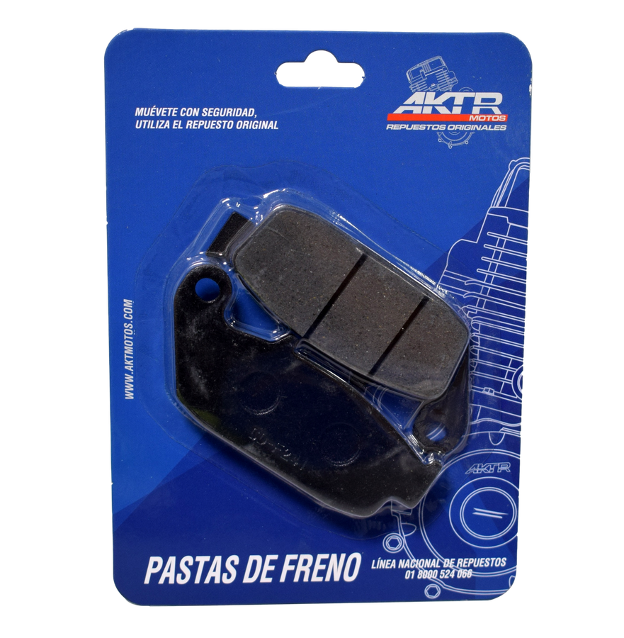 Pastilla freno tras Akt Ttx180 original - genuine parts - Mundimotos