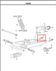 PLATINA TENSOR CADENA TTR125/150 ORIGINAL - Mundimotos