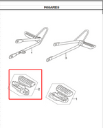 Cargar imagen en el visor de galería, POSAPIE FR/RH TTX180 ORIGINAL - Mundimotos