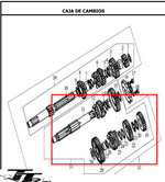 Cargar imagen en el visor de galería, EJE SALIDA TTR/TTX180 ORIGINAL - Mundimotos