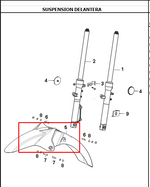 Cargar imagen en el visor de galería, GUARDABARRO FR EVOR3-125/150 ORIGINAL - Mundimotos