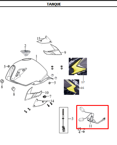 MEDIDOR GAS R3 ORIGINAL - Mundimotos