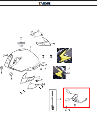 MEDIDOR GAS R3 ORIGINAL - Mundimotos