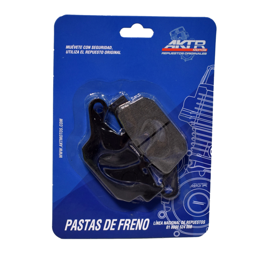 Pastilla freno tras Akt Tt250 original - genuine parts - Mundimotos
