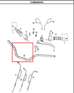 Cargar imagen en el visor de galería, MANUBRIO EVO125R3/150R3 ORIGINAL - Mundimotos