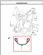 Cargar imagen en el visor de galería, Defensa Slider Akt Ttr150 Original - Genuine parts - Mundimotos
