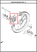 DISCO FRENO NKD-R ORIGINAL - Mundimotos