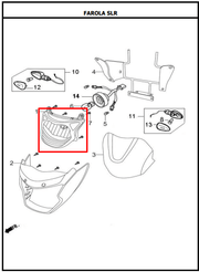 Farola Akt Slr-C 125 original - genuine parts