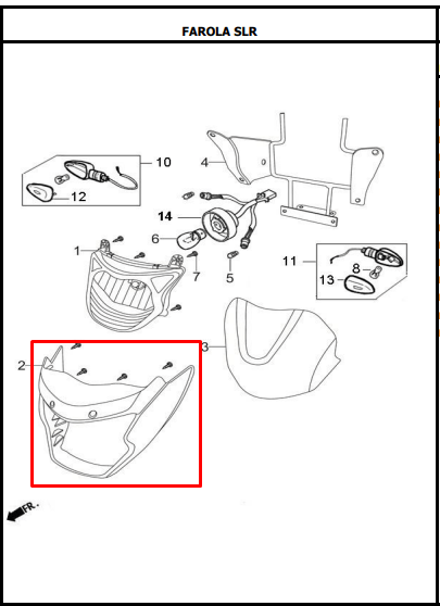 Carenaje Akt Slr-C 125 Original - Genuine parts