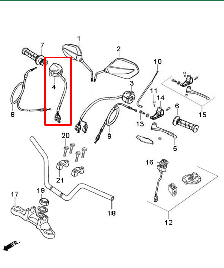 COMANDO RH 125SLR/NKR ORIGINAL - Mundimotos