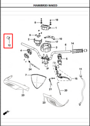 TAPON MANUBRIO DYNM-R/JET-R ORIGINAL - Mundimotos