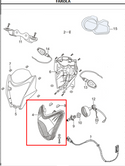 Farola Akt Ttr 125 Original - Genuine parts - Mundimotos