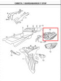 Stop Akt ttr150 original - genuine parts - Mundimotos