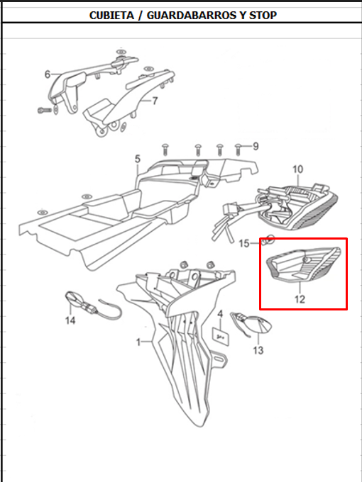 COCA STOP TTR150 ORIGINAL - Mundimotos