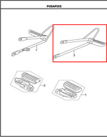 Cargar imagen en el visor de galería, Soporte Posa Trasero Izquierdo Akt Ttr150 - Mundimotos