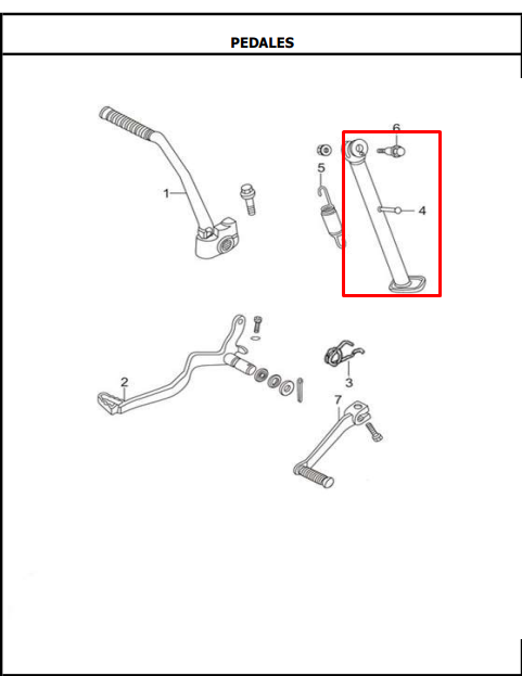 GATO LATERAL TTR125/150 ORIGINAL - Mundimotos