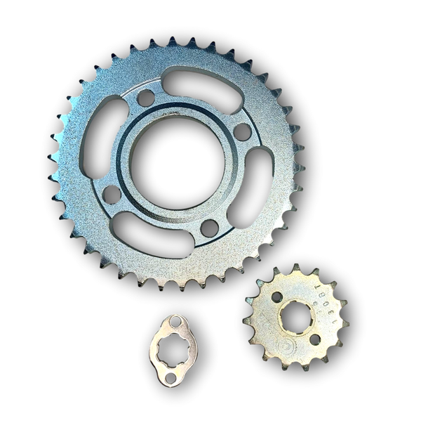 KIT SPROKET TT125/150 15/46 NACIONAL - Mundimotos