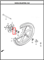 Cargar imagen en el visor de galería, BUJE 12X21X24 FR/RH SL125 ORIGINAL - Mundimotos