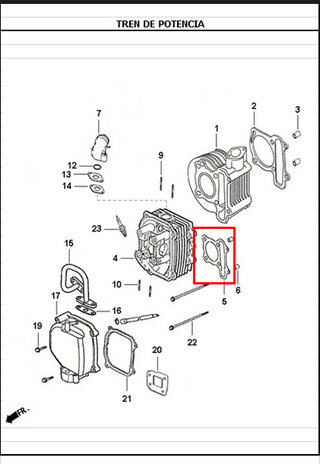 EMPAQUE CULATA JET4/DYNM>12 ORIGINAL - Mundimotos