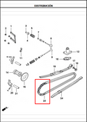 CADENILLA SCR 2X3 92L JET4/DYNA2 ORIGINAL - Mundimotos