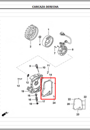 EMPAQUE VOLANTE DYNM/JET4 ORIGINAL - Mundimotos