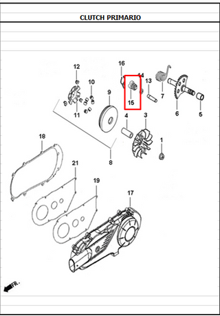 PINON CRANCK J4/J5/DYNAMIC ORIGINAL - Mundimotos