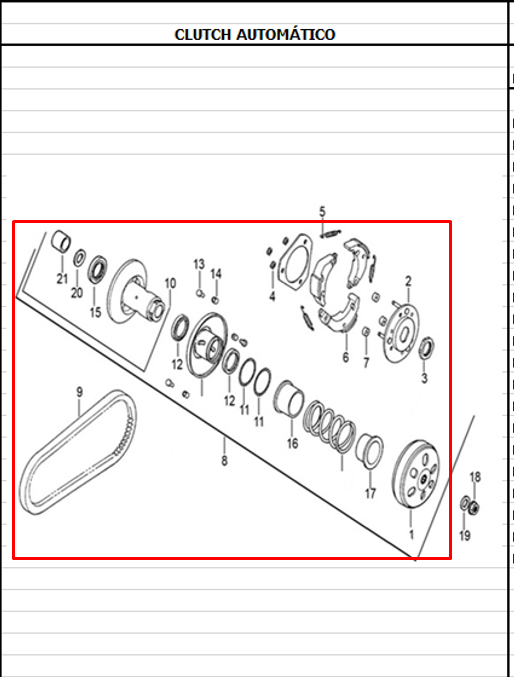CLUTCH COMPLETO RR JET5 ORIGINAL - Mundimotos