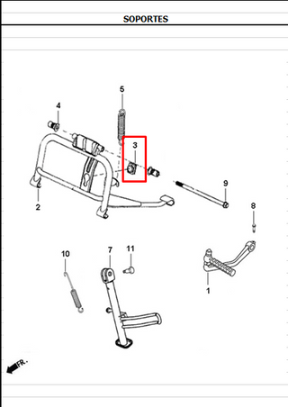 CAUCHO GATO CENTRAL JET4 ORIGINAL - Mundimotos