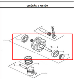 Load image into Gallery viewer, Ciguenal Akt Ttr150 Original - Genuine parts