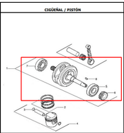 Ciguenal Akt Ttr150 Original - Genuine parts