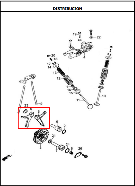 BALANCIN INF. (2) SLR/NKDR/TTR/NE ORIGINAL - Mundimotos