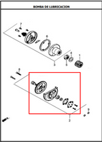 Load image into Gallery viewer, BOMBA OIL 39T NKD/NE125/150 ORIGINAL - Mundimotos