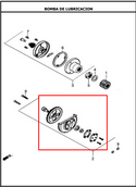 BOMBA OIL 39T NKD/NE125/150 ORIGINAL - Mundimotos