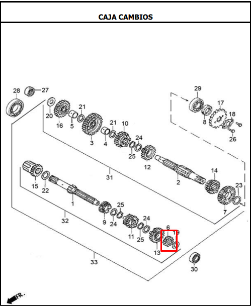 PINON EP 2DA 18T TTR150/NET150/ ORIGINAL - Mundimotos