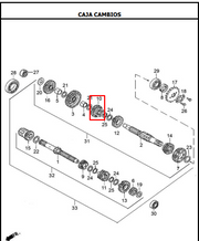 PINON ES 3RA 28T NE150/TTR150 ORIGINAL - Mundimotos