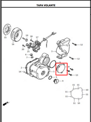 TAPA MOTOR ARRANQUE SLR ORIGINAL - Mundimotos