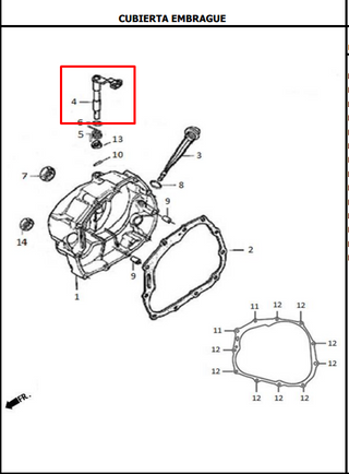 LEVA CLUTCH NE125/150/TTR ORIGINAL - Mundimotos