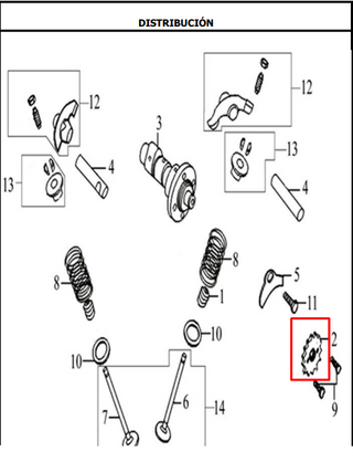 PINON ARBOL 32T XM180 ORIGINAL - Mundimotos