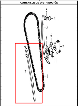 GUIA CADENILLA XM180 ORIGINAL - Mundimotos