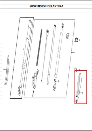 PROTECTOR RH TELESCOPIO XM180 ORIGINAL - Mundimotos