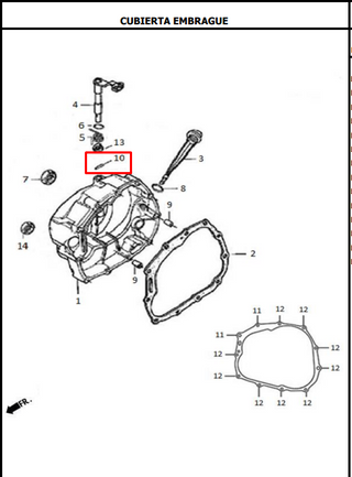 PIN CARCAZA 2X16 AKT ORIGINAL - Mundimotos