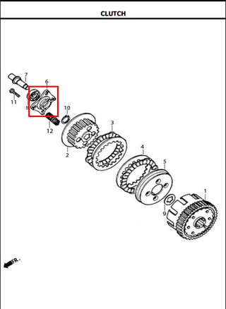 PORTA BALI CLUT(4)XM180/200/SM200 ORIGINAL - Mundimotos
