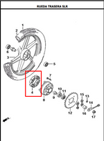 Load image into Gallery viewer, CAUCHO CAMPANA AK125SL ORIGINAL - Mundimotos