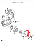 Load image into Gallery viewer, ARANDELA SPROKET 8MM NKD ORIGINAL - Mundimotos