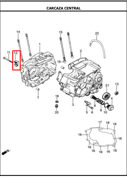 GUIA CABLE CLUTCH 125S/SL/TT ORIGINAL - Mundimotos