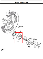 Cargar imagen en el visor de galería, PORTA SPROKET AK125SL ORIGINAL - Mundimotos