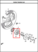 PORTA SPROKET AK125SL ORIGINAL - Mundimotos